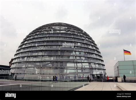 The Reichstag dome is a glass dome, built on top of the renovated ...