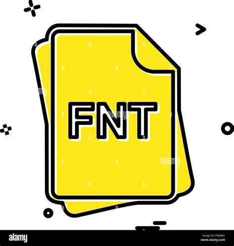 Fnt File Type Icon Design Vector Stock Vector Image And Art Alamy