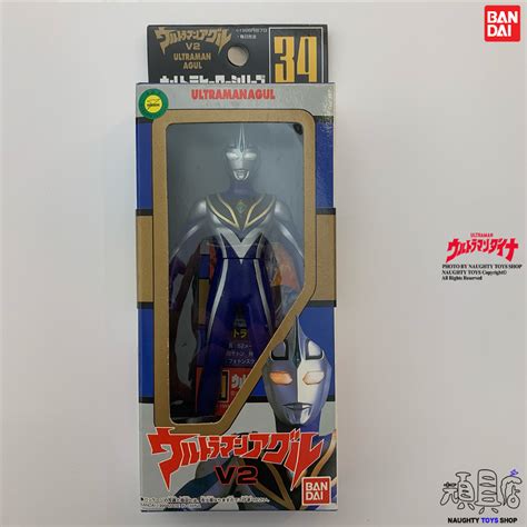 【頑具屋】絕版美品 1999年 Bandai 萬代 ウルトラマンガイア 超人力霸王 亞格v2 蓋亞 17公分 軟膠 蝦皮購物