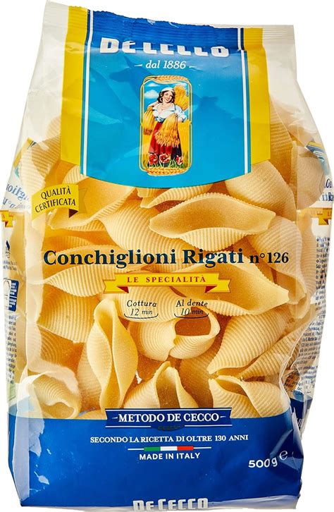 De Cecco CONCHIGLIONI RIGATI N126 500GR Amazon es Alimentación y