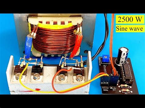 How To Make Simple Inverter 2500W Sine Wave Mosfet IRF44n JLCpcb