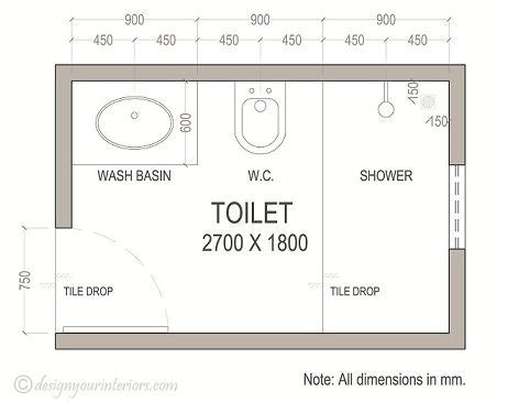 Small Bathroom Design with Shower and Toilet