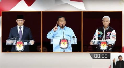 Debat Capres Kelima Anies Prabowo Dan Ganjar Sampaikan Visi Misi Dan