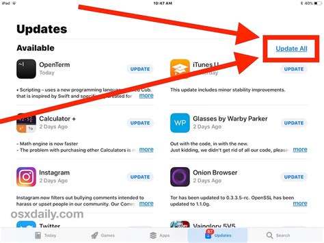 Cómo actualizar todas las aplicaciones en iPhone y iPad