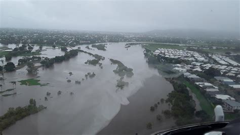 Townsville Golf Club, aerial photograph during floods, 2019 ...