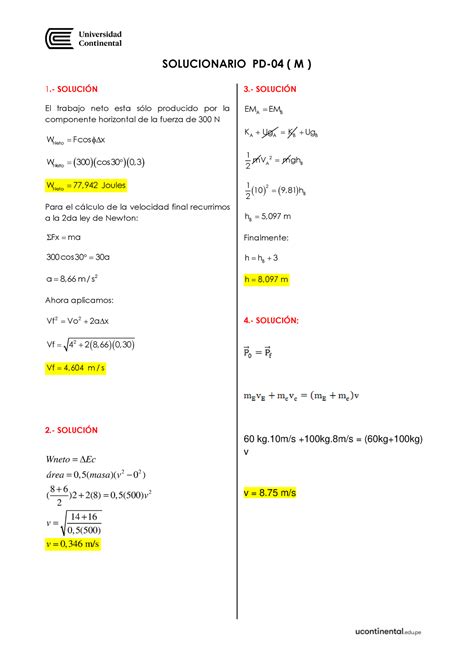 PD 04 M solucionario SOLUCIONARIO PD 04 M 1 SOLUCIÓN El