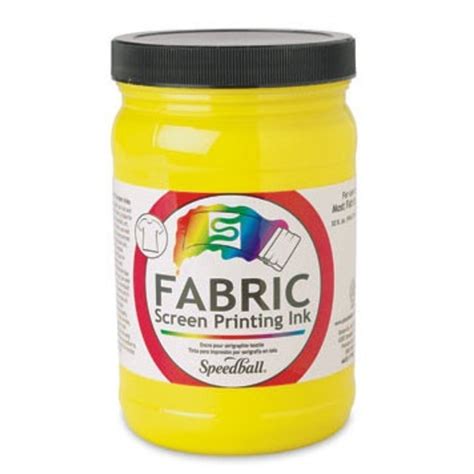 SPEEDBALL INC SPEEDBALL FABRIC SCREEN PRINTING INK YELLOW 32OZ