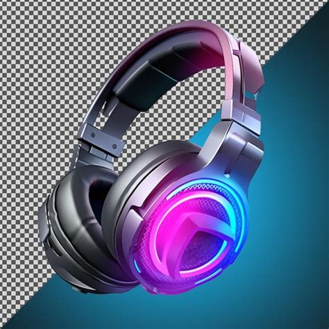 Premium PSD Png Psd Beautiful Gaming Headphones Isolated On A