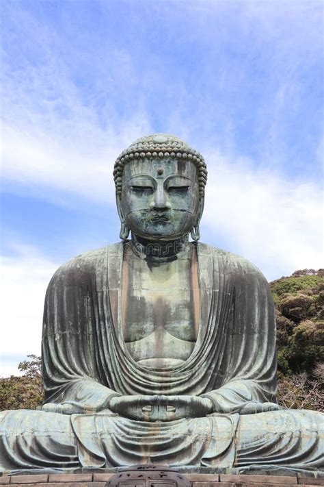 Est Tua De Bronze Do Grande Templo Kamakura De Buda Daibutsu Kotokuin