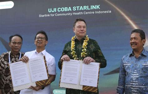 Elon Musk Launches Starlink Satellite Internet Service In Indonesia