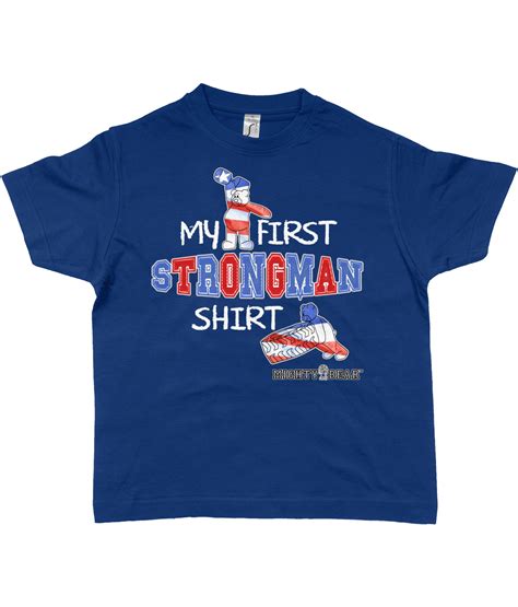 My First Strongman Shirt Rwandb Tee Denim Starting Strongman Store