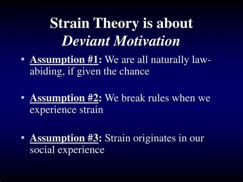 Social Strain Theory