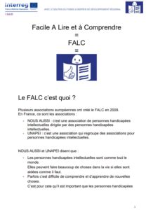 FALC Le Facile À Lire et à Comprendre Isaid