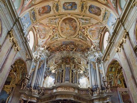 Interior Of The Baroque Basilica Of The Visitation Of The Virgin Mary