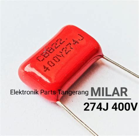 Kapasitor Milar J V J Uf Capacitor Mylar Cbb J