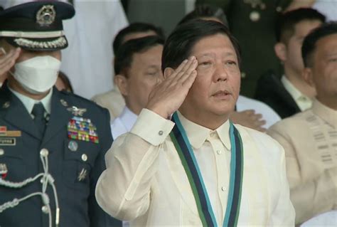 Marcos Reaffirms On 87th AFP Anniversary Maintaining Peace And