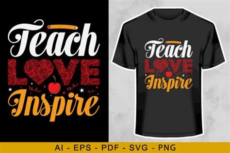 Teach Love Inspire Graphic By Mamunportfolio · Creative Fabrica