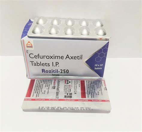 Cefuroxime Axetil Mg Tablet Rozitil At Rs Box Zocef