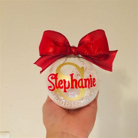 Personalized Christmas Ball Ornament Customized Christmas Etsy