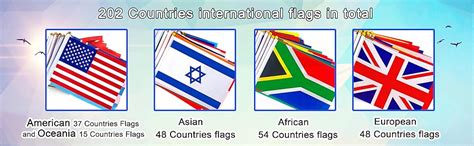 Tsmd 200 Countries International World Stick Flag Small