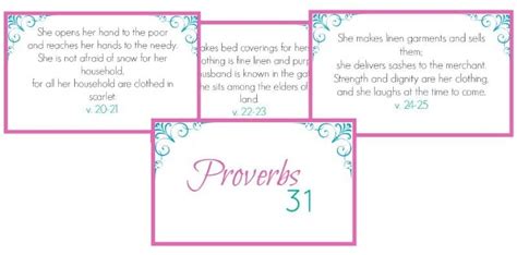 Printable Proverbs 31 Scripture Cards Simple Living Mama