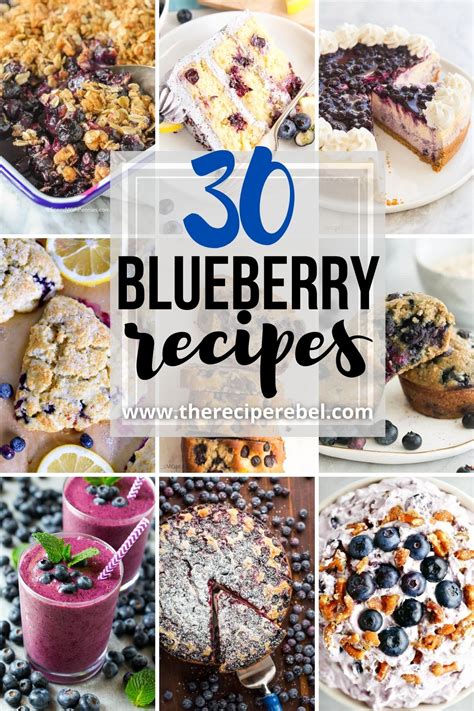 30 Blueberry Recipes - The Recipe Rebel