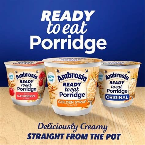 Ambrosia Ready to Eat Porridge Original | Ocado