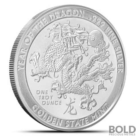 Oz Gsm Lunar Dragon Silver Round