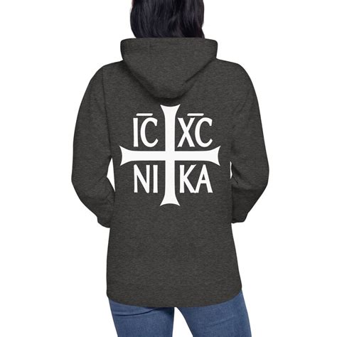 Unisex Hoodie Ic Xc Nika Jesus Christ Conqueror Orthodox Christian