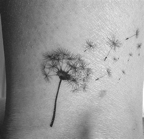 Blowing Dandelion Tattoo Designs