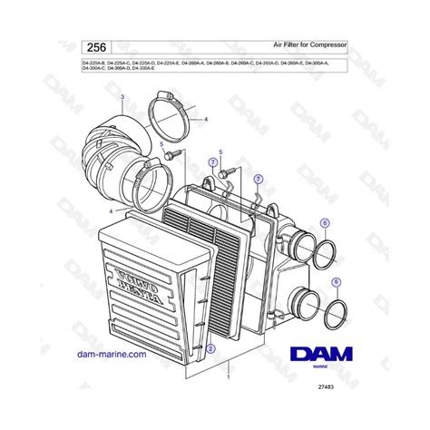 Volvo Penta D A D A D A Air Filter For Compressor