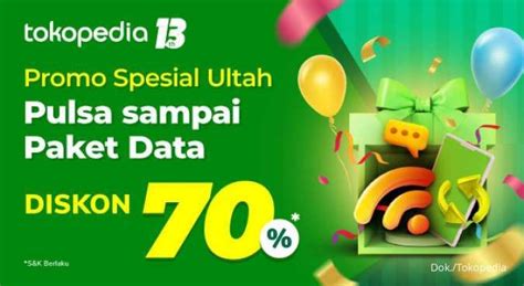 Promo Pulsa Tokopedia Hanya 3 Jam Beli Pulsa Dan Paket Data Di