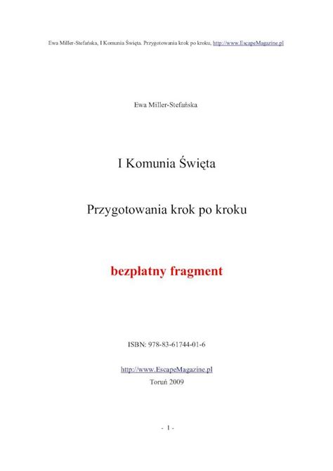 Pdf Jak Przygotowac Dziecko Do Komunii Swietej Poradnik Dokumen Tips