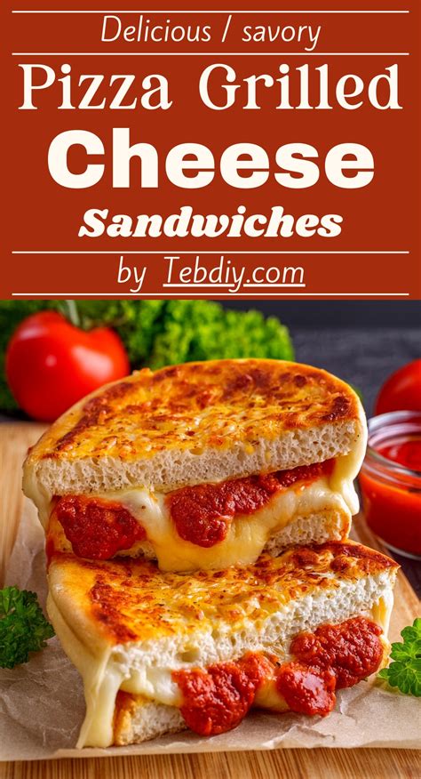 Soft Pizza Grilled Cheese Sandwiches Recipe Teb Diy