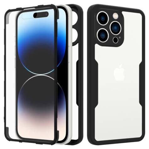 360 Hülle Für Apple iPhone 14 I Pro I Max Plus Klar Rundum Full Cover