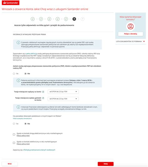 Jak założyć konto w Santander przez internet Krok po kroku