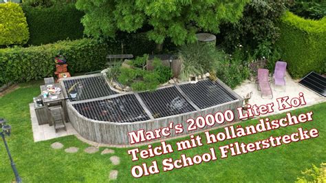 Marcs In Eigenleistung Gebauter 20000 Liter Koi Teich Mit