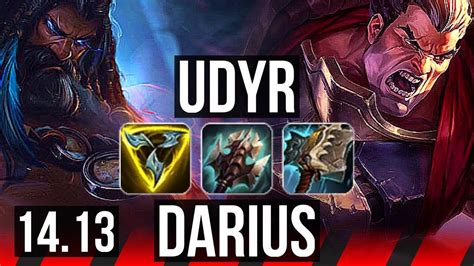 UDYR Vs DARIUS TOP 8 Solo Kills 9 1 4 Legendary 600 Games BR