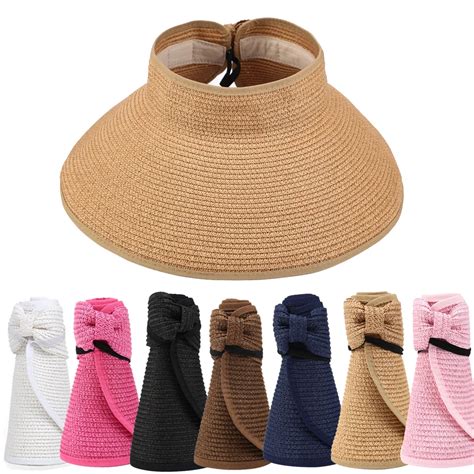 Купить Женские головные уборы 2023 New Women Summer Visors Hat Foldable Sun Hat Wide Large