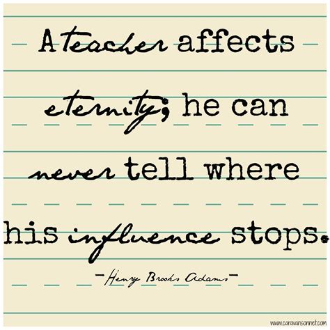 Quotes About Teacher Impact Quotesgram