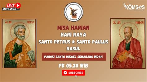 Misa Harian Sabtu Juni Pk Wib Pekan Biasa Xii