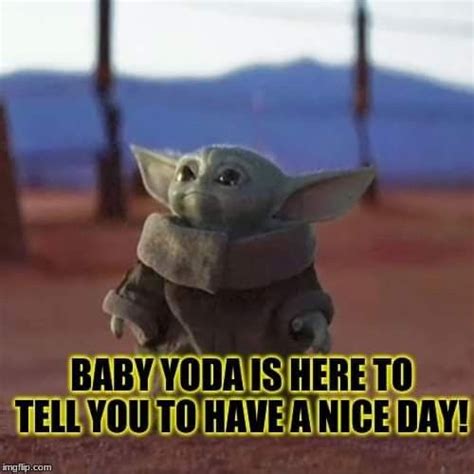 Baby Yoda Meme Good Morning