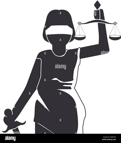 Lady Justice Icon Stock Vector Image And Art Alamy