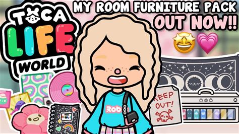 New My Room Furniture Pack Out Now 🤩 New Update Review Toca Life World Youtube