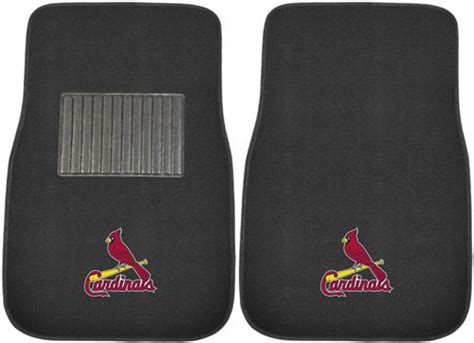 Fan Mats Mlb Cardinals Embroidered Car Mats Set Fan Gear