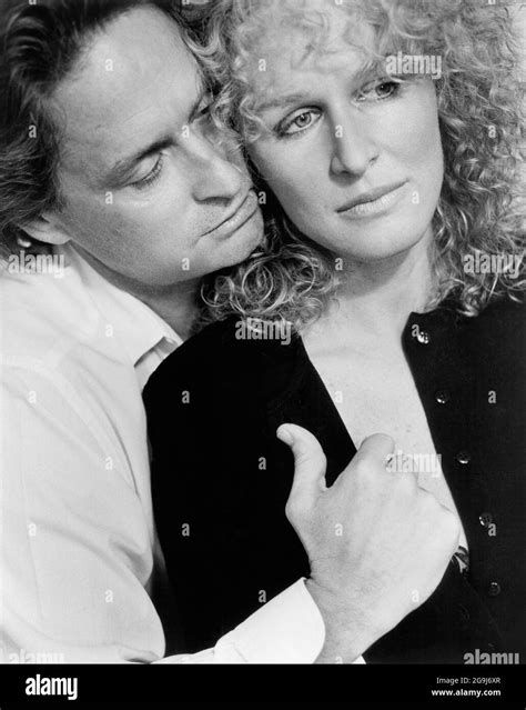 Michael Douglas, Glenn Close, on-set of the Film, "Fatal Attraction ...