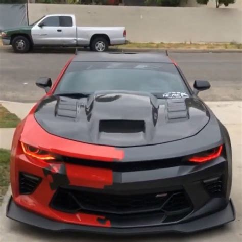 2019 Camaro Zl1 Matte Black Foto Kolekcija