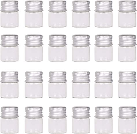 Amazon Maxmau Mini Glass Bottles With Screw Caps Ml Sets