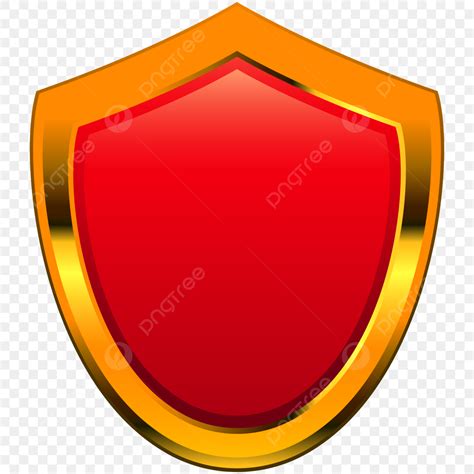 Shield Emblem Vector Hd Png Images Red And Gold Shield Or Emblem Red