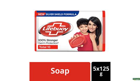 Buy Lifebuoy Total 10 Soap Germ Protection Bathing Soap, 125 g Online ...